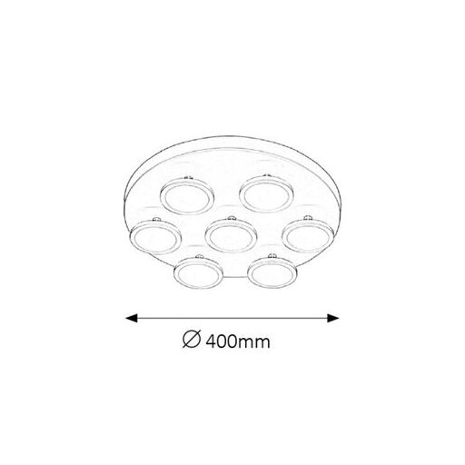 Rábalux Elsa Beltéri lámpa természetes fehér LED 7x 6 - RAB2715