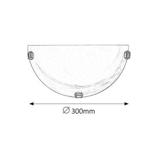 Rábalux Alabastro Beltéri lámpa  E27 1x MAX 60 - RAB3002