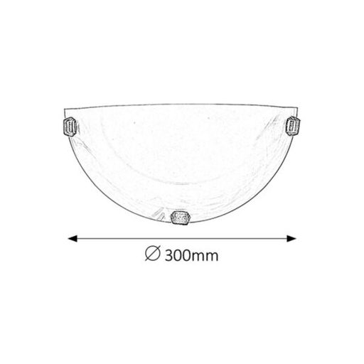 Rábalux Alabastro Beltéri lámpa  E27 1x MAX 60 - RAB3003