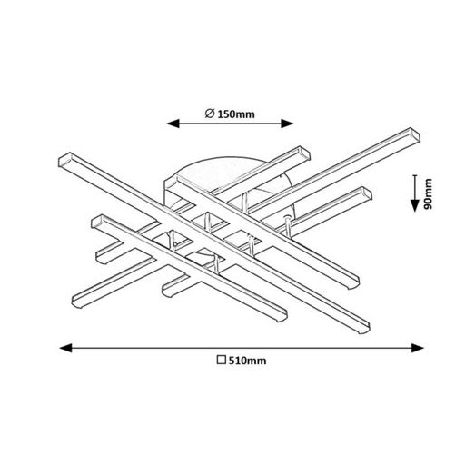 Rábalux Nayara Beltéri lámpa természetes fehér LED 40 - RAB3014