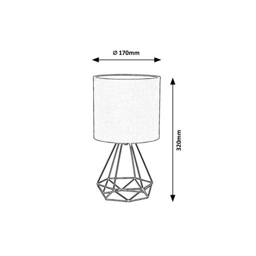 Rábalux Kinga Beltéri lámpa  E14 1x MAX 40 - RAB3016