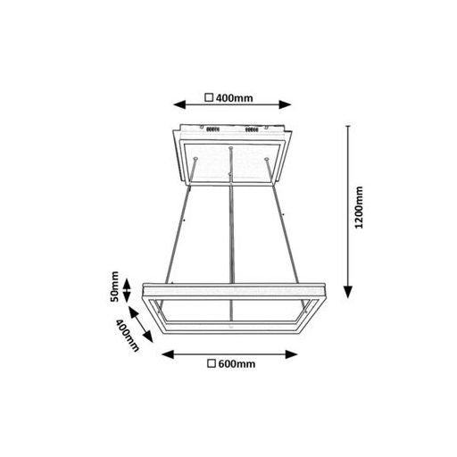 Rábalux Quadro Beltéri lámpa természetes fehér LED 60 - RAB3085