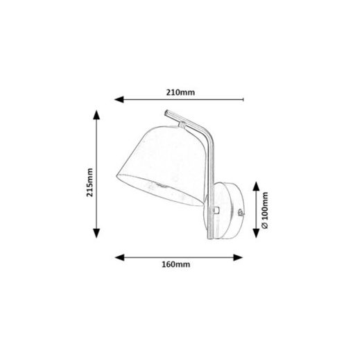 Rábalux Malia Beltéri lámpa  E14 1x MAX 25 - RAB3094