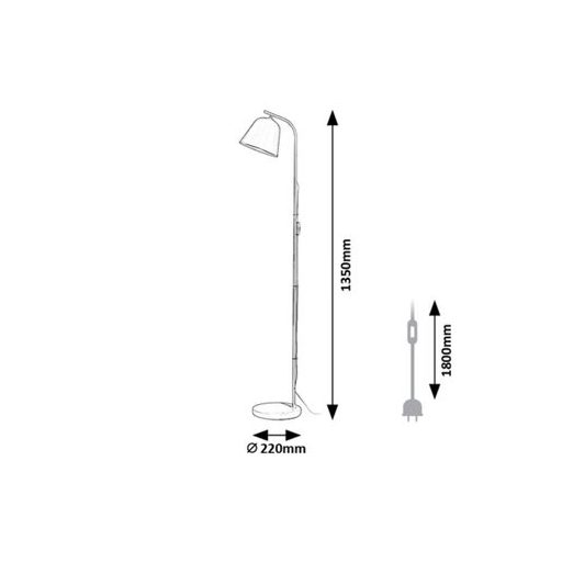Rábalux Malia Beltéri lámpa  E27 1x MAX 25 - RAB3096