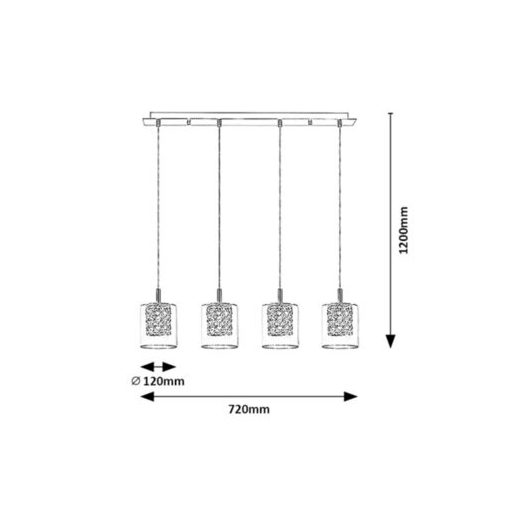 Rábalux Duchess Beltéri lámpa  G9 4x MAX 40 - RAB3116