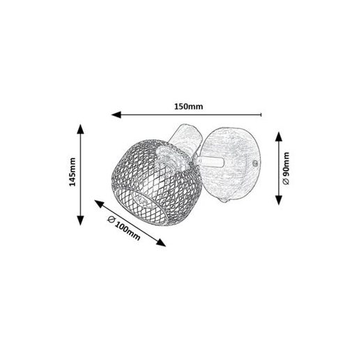 Rábalux Grendel Beltéri lámpa  E14 1x MAX 40 - RAB3127