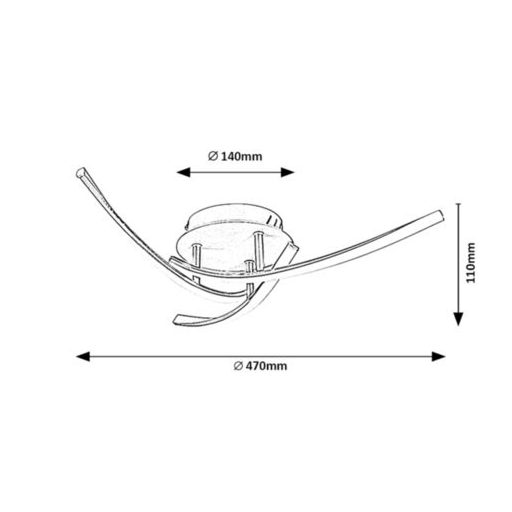 Rábalux Tatjana Beltéri lámpa természetes fehér LED 22 - RAB3144