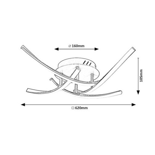 Rábalux Tatjana Beltéri lámpa természetes fehér LED 30 - RAB3145