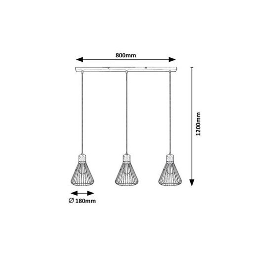 Rábalux Farfalle Beltéri lámpa  E27 3x MAX 40 - RAB3149