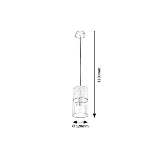 Rábalux Zelkova Beltéri lámpa  E27 1x MAX 40 - RAB3154