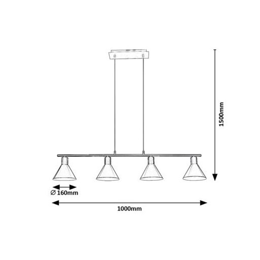 Rábalux Alvaro Beltéri lámpa  E27 4x MAX 40 - RAB3160