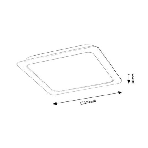 Rábalux Shaun Beltéri lámpa természetes fehér LED 18 - RAB3169