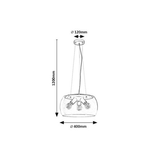 Rábalux Ursula Beltéri lámpa  E27 3x MAX 40 - RAB3190