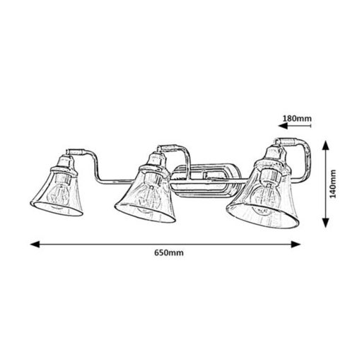 Rábalux Antoine Beltéri lámpa  E14 3x MAX 40 - RAB3209