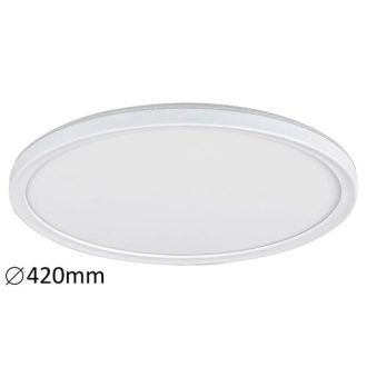   Rábalux Pavel Ráépíthető és Beépíthető lámpa LED Ø420mm 22W 3 lépéses falikapcsolós dimmelés, backlight effekt 4000K IP20 fehér RAB3428