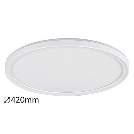 Rábalux Pavel Ráépíthető és Beépíthető lámpa LED Ø420mm 22W 3 lépéses falikapcsolós dimmelés, backlight effekt 4000K IP20 fehér RAB3428