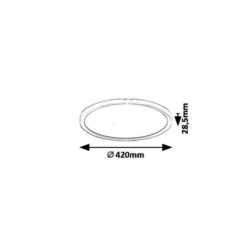 Rábalux Pavel Ráépíthető és Beépíthető lámpa LED Ø420mm 22W 3 lépéses falikapcsolós dimmelés, backlight effekt 4000K IP20 fehér RAB3428