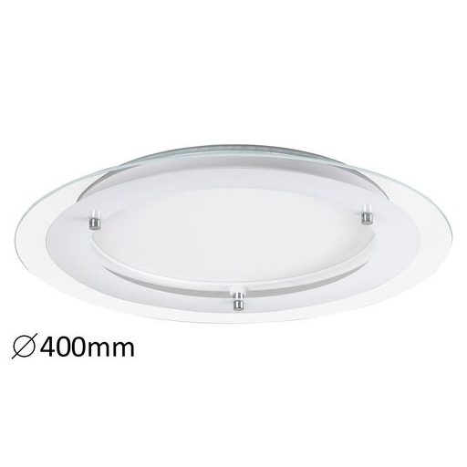 Rábalux Lorna Ráépíthető és Beépíthető lámpa LED Ø400mm 18W backlight effekt 4000K IP20 fehér RAB3487