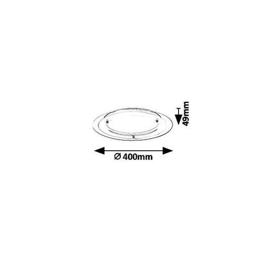 Rábalux Lorna Ráépíthető és Beépíthető lámpa LED Ø400mm 18W backlight effekt 4000K IP20 fehér RAB3487