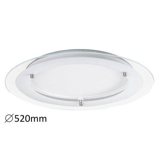 Rábalux Lorna Ráépíthető és Beépíthető lámpa LED Ø520mm 22W backlight effekt 4000K IP20 fehér RAB3488