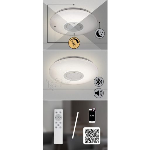 Rábalux Rodion Okos világítás LED 24W 2700K IP20 fehér RAB3509