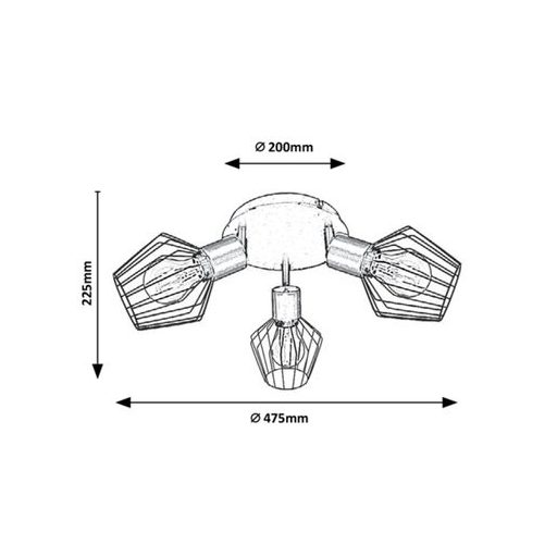 Rábalux Belano Beltéri lámpa  E27 3x MAX 40 - RAB3536