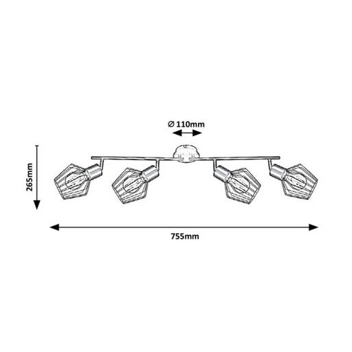 Rábalux Belano Beltéri lámpa  E27 4x MAX 40 - RAB3537
