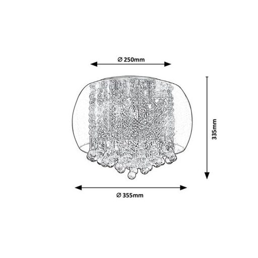 Rábalux Ninelle Beltéri lámpa  G9 6x MAX 40 - RAB3598