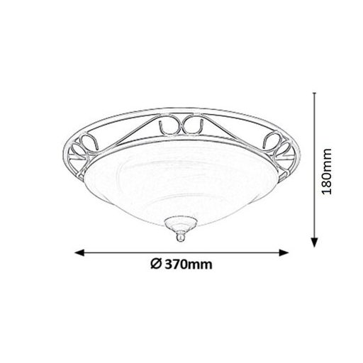Rábalux Athen Beltéri lámpa  E27 2x MAX 60 - RAB3722