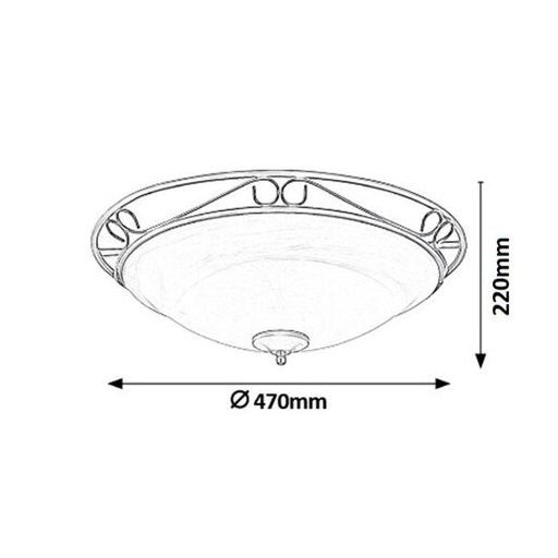 Rábalux Athen Beltéri lámpa  E27 3x MAX 60 - RAB3723