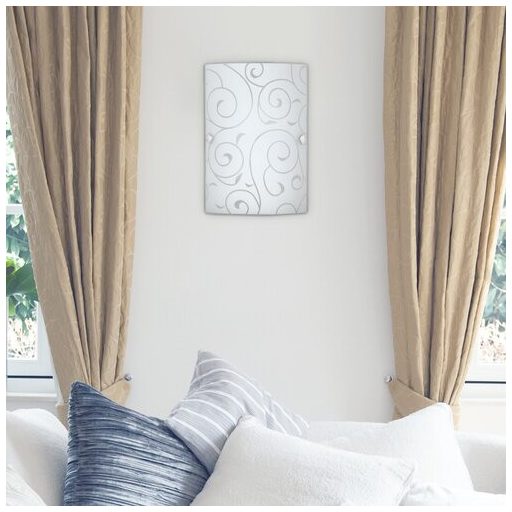 Rábalux Harmony Lux Fali lámpa E27 1x MAX 60W IP20 fehér mintás RAB3850