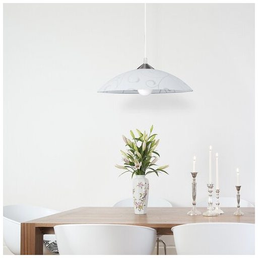 Rábalux Harmony Lux Függeszték E27 1x MAX 60W IP20 fehér mintás RAB3856