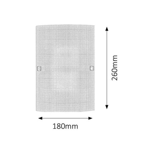 Rábalux Scottie Fali lámpa E27 1x MAX 60W IP20 fehér mintás RAB3887