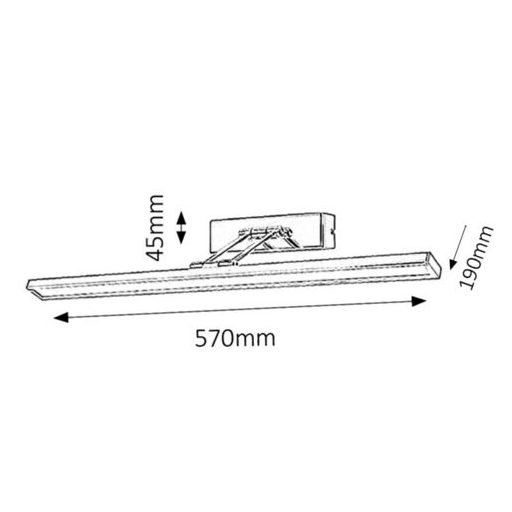Rábalux Picture slim Beltéri lámpa természetes fehér LED 12 - RAB3908
