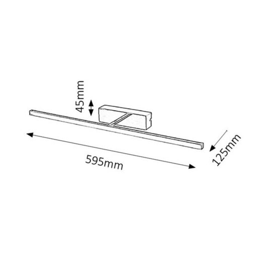 Rábalux Picture slim Képmegvilágító lámpa LED 12W 4000K IP20 króm RAB3910
