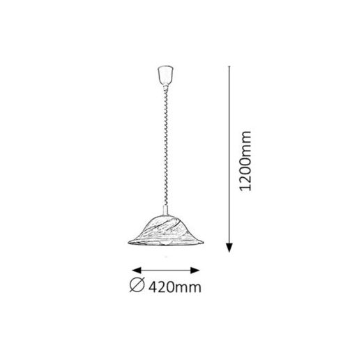 Rábalux Alabastro Függeszték E27 1x MAX 60W rolly IP20 tabaco alabástrom RAB3954