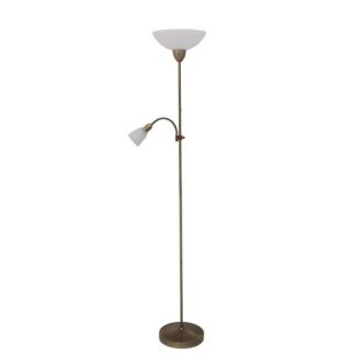   Rábalux Pearl classic Állólámpa E27 G45 1x MAX 60W + E14 1x MAX 40W vezetékes kapcsolóval IP20 bronz RAB4019