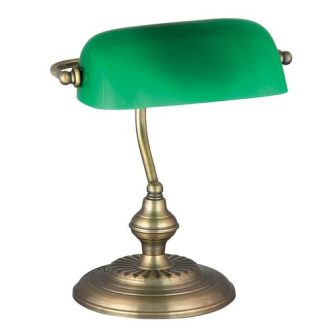   Rábalux Bank Éjjeli lámpa E27 1x MAX 60W vezetékes kapcsolóval IP20 bronz RAB4038