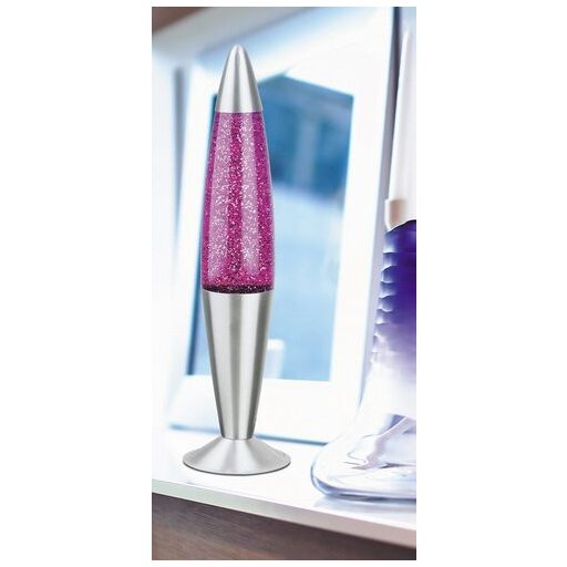 Rábalux Glitter Dekor lámpa E14 G45 1x MAX 25W vezetékes kapcsolóval IP20 lila RAB4115
