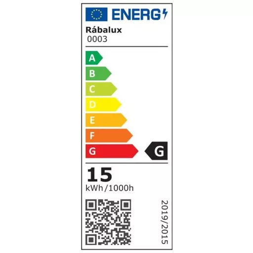 Rábalux Rock Beltéri lámpa meleg fehér E14 1x MAX 15 - RAB4127