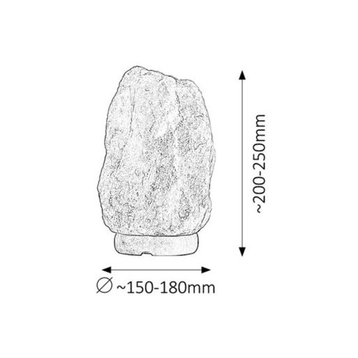 Rábalux Rock Dekor lámpa E14 1x MAX 15W vezetékes kapcsolóval 2700K IP20 narancs RAB4130