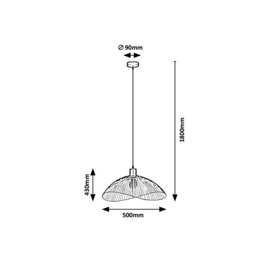 Rábalux Iduna Beltéri lámpa  E27 1x MAX 60 - RAB4347