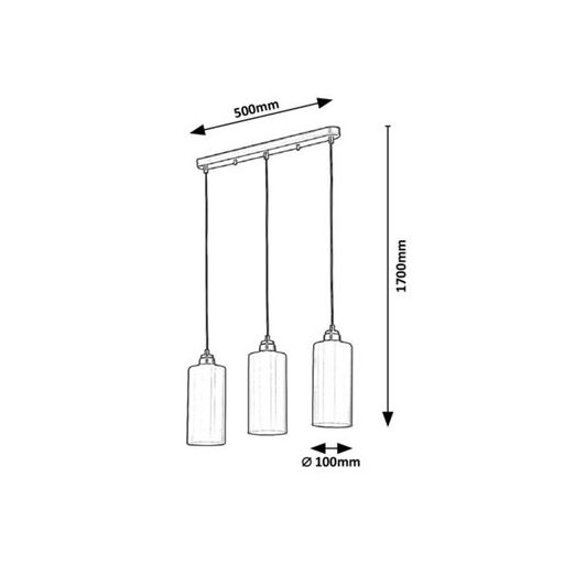 Rábalux Panthea Beltéri lámpa  E27 3x MAX 40 - RAB4480