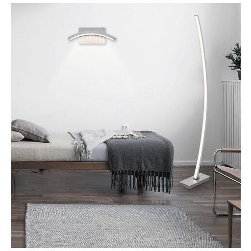 Rábalux Addison LED Állólámpa vezetékes kapcsolóval 26W 3000K - súrolt alumínium - RAB4490