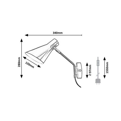 Rábalux Alfons Beltéri lámpa  E27 1x MAX 25 - RAB4504