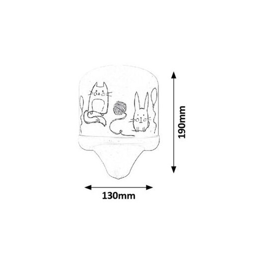Rábalux Cathy Beltéri lámpa meleg fehér E14 1x MAX 7 - RAB4570