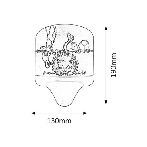 Rábalux Leon Beltéri lámpa meleg fehér E14 1x MAX 7 - RAB4571
