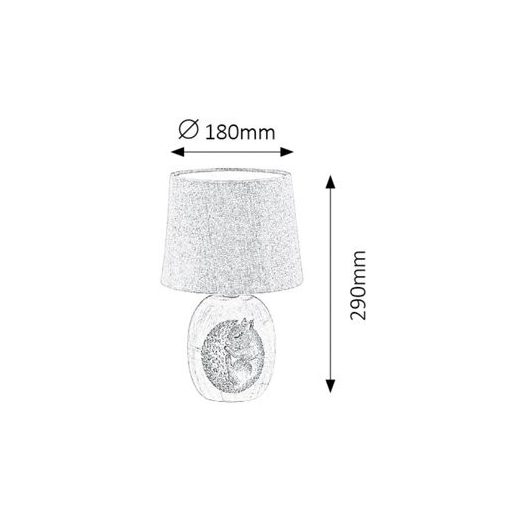 Rábalux Dorka Éjjeli lámpa E14 1x MAX 40W kapcsolóval IP20 kék RAB4605