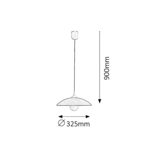Rábalux Cupola range Függeszték E27 1x MAX 60W IP20 narancs RAB4613