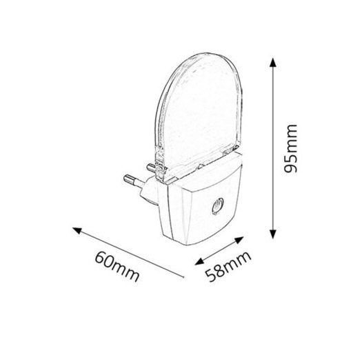 Rábalux Paris Lux Beltéri lámpa természetes fehér LED 0,5 - RAB4658